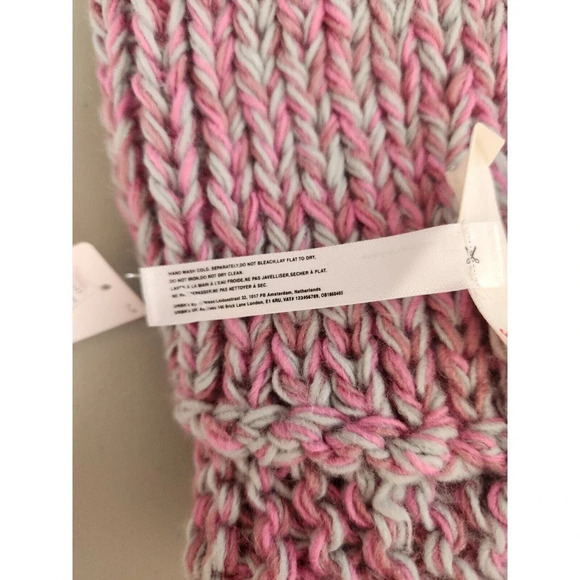 NWT By Anthropologie Pearl Knit Beanie Pink One Size - Picture 13 of 13